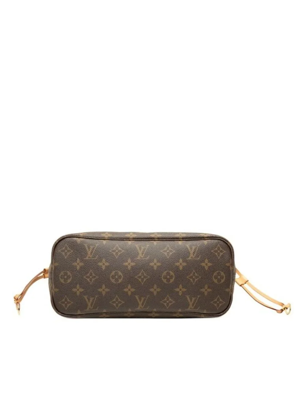 Louis Vuitton Monogram Neverfull PM Tote Bag Brown Leather